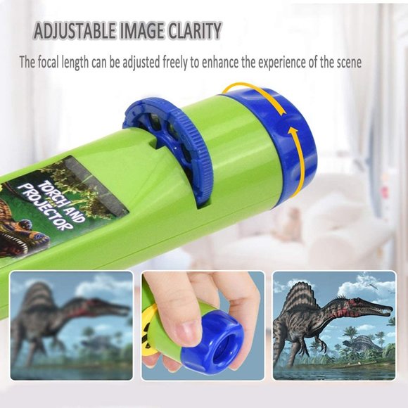 Dinosaurs Flashlight Bedtime Projector Light Educational Toys For kids set of 1 - Picture 2 of 10